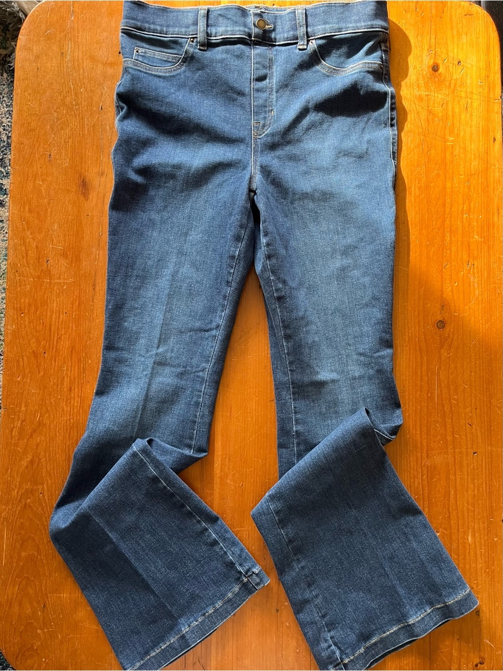 SPANX SPANXshape Original EveryWear Flare Jeans Authentic Blue XL NWOT